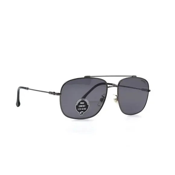BRAND NEW CARRERA 182/F/S BLACK GREY POLARIZED AVIATOR SUNGLASSES - Picture 3 of 11